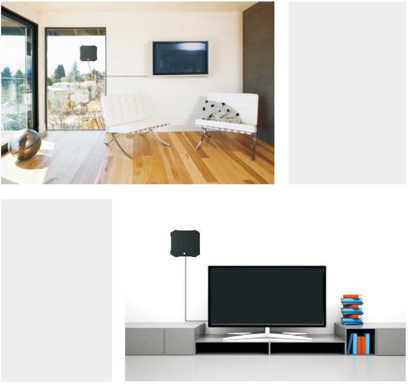 Indoor Satellite HDTV Antenna Flat Panel Digital TV Signal Receiver