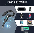 Wireless Bluetooth 5.1 Noise Cancelling Dual Microphone Headset Earpiece