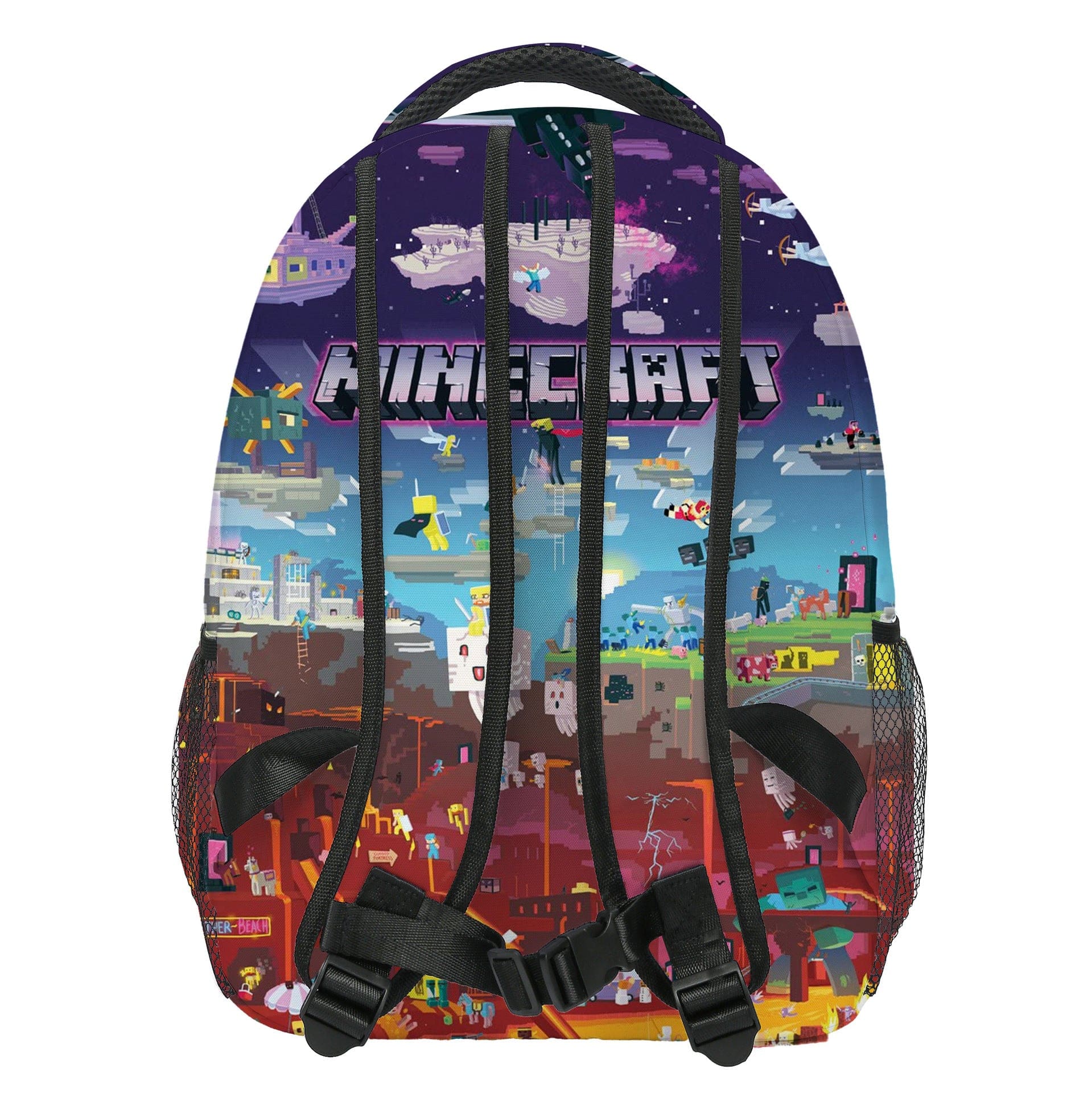 Video Game Backpack Rucksack Square Laptop Bag