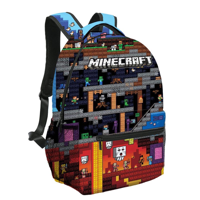 Video Game Backpack Rucksack Square Laptop Bag