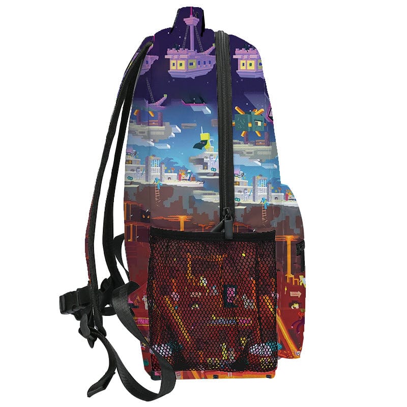 Video Game Backpack Rucksack Square Laptop Bag