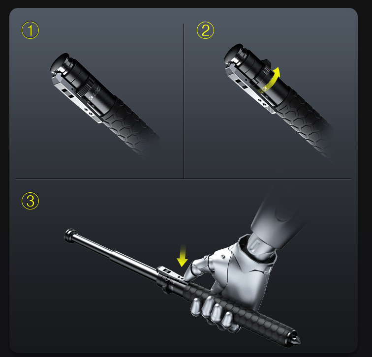 Self-Defense Adjustable Stick Baton