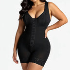 Women Full Body Shaper Tummy Control Butt Lifter Zipper Crotch Shapewear