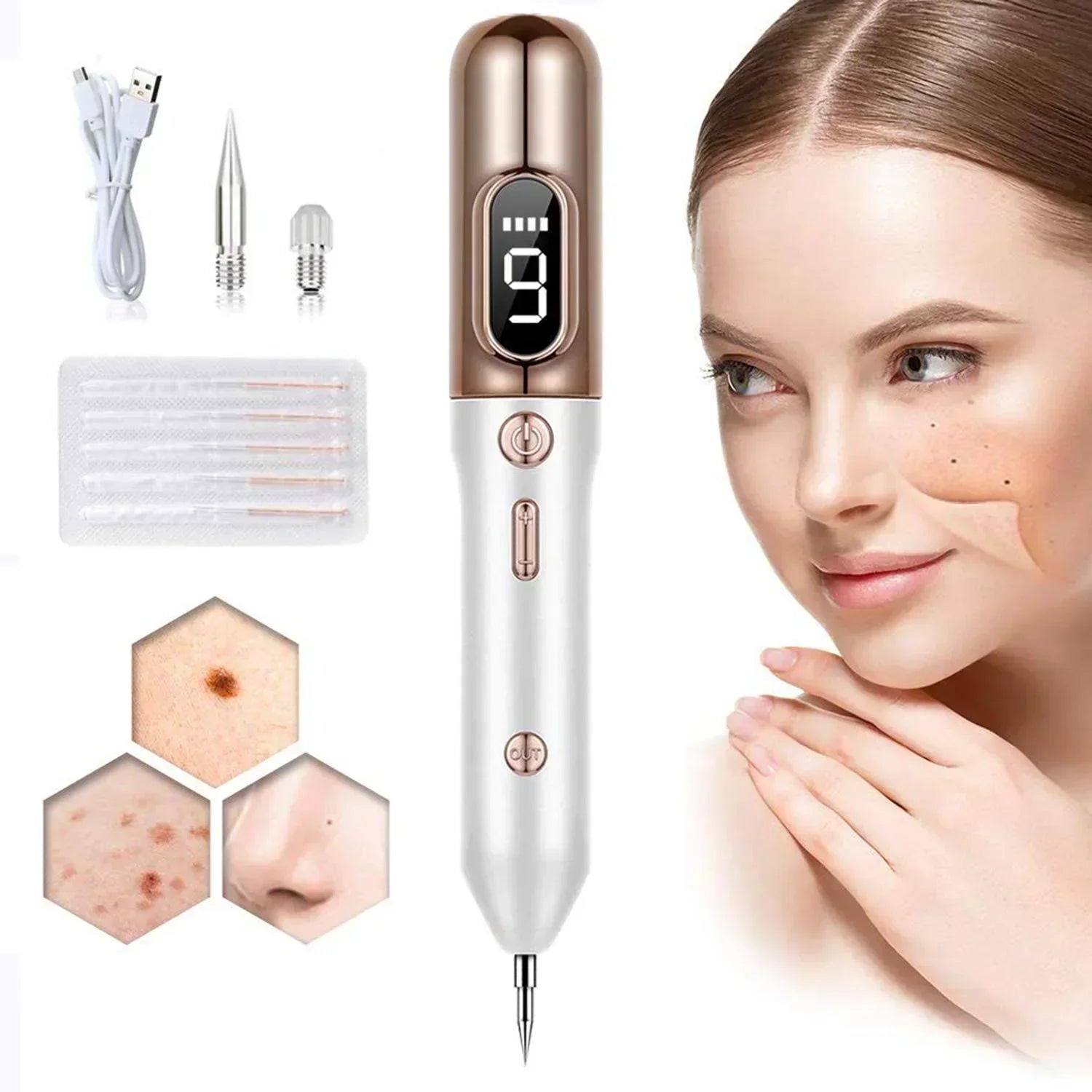 Plasma Pen Skin Tag Mole Removal Device Portable Handheld Tool