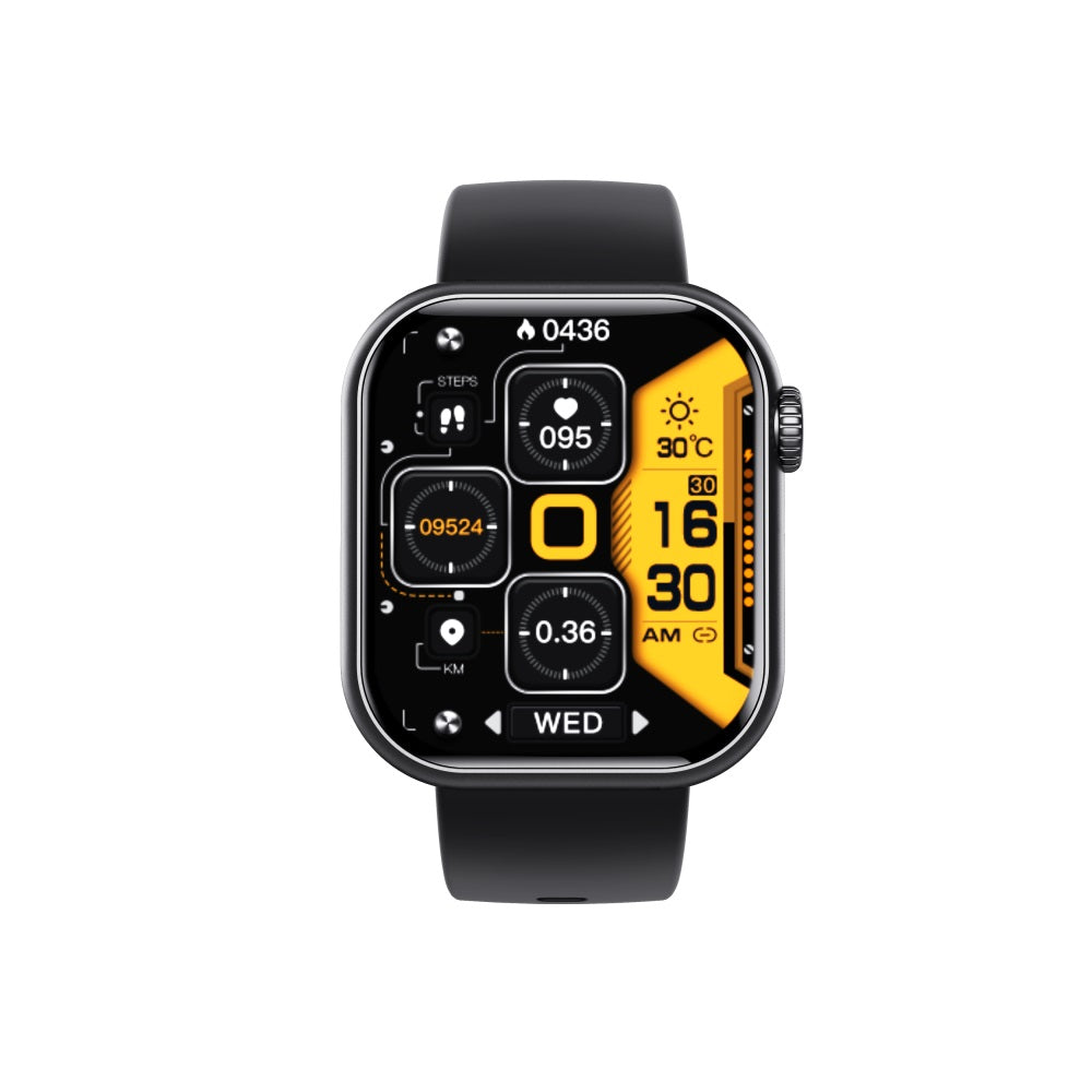 Square Smartwatch Fitness Tracker Heart Rate Blood Pressure Monitor