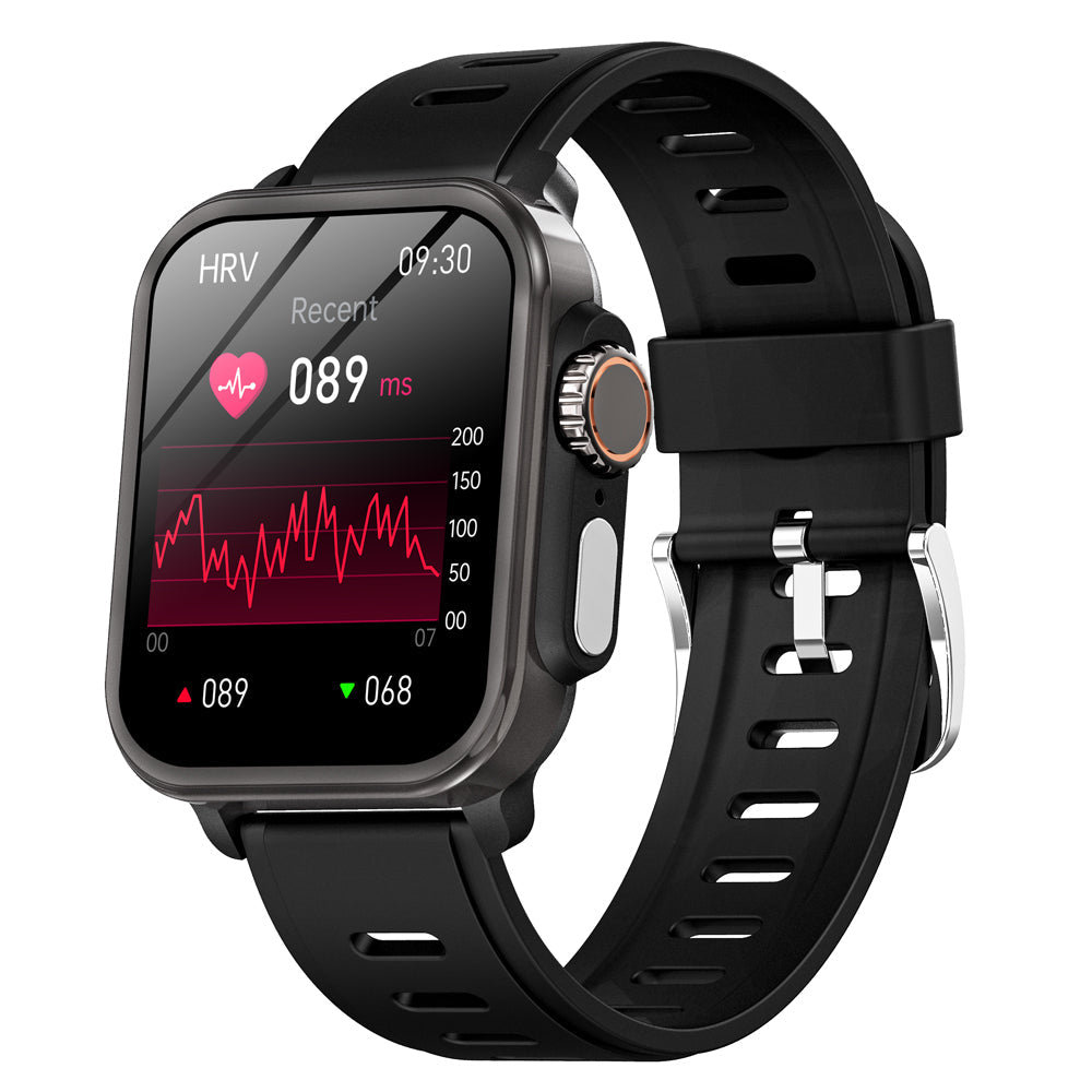 Square Smartwatch Fitness Tracker Heart Rate Blood Pressure Monitor