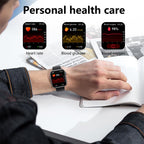 Square Smartwatch Fitness Tracker Heart Rate Blood Pressure Monitor