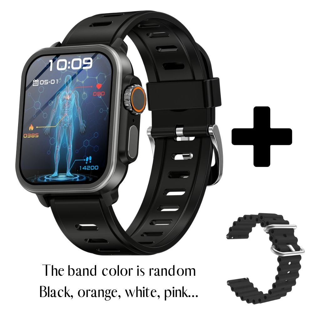 Square Smartwatch Fitness Tracker Heart Rate Blood Pressure Monitor
