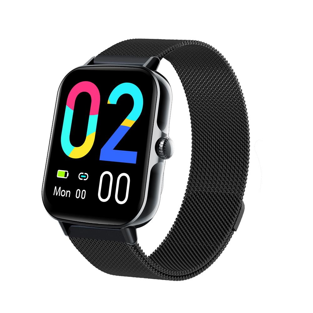 Square Smartwatch Fitness Tracker Heart Rate Blood Pressure Monitor