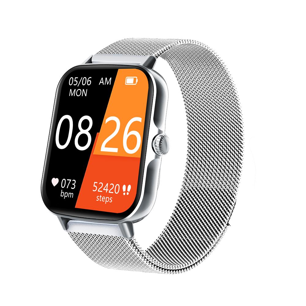 Square Smartwatch Fitness Tracker Heart Rate Blood Pressure Monitor