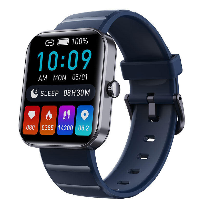 Square Smartwatch Fitness Tracker Heart Rate Blood Pressure Monitor