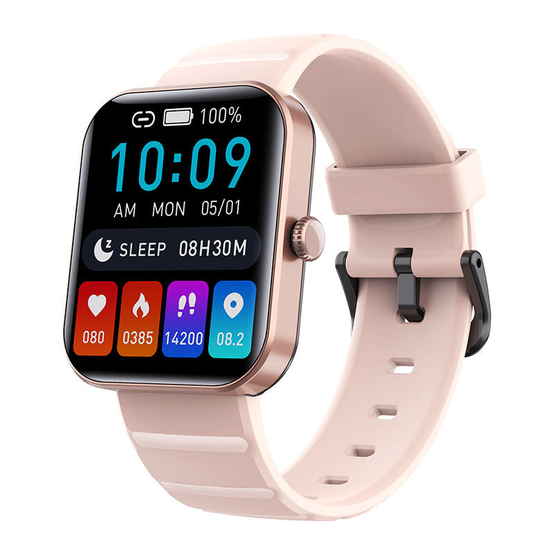 Square Smartwatch Fitness Tracker Heart Rate Blood Pressure Monitor