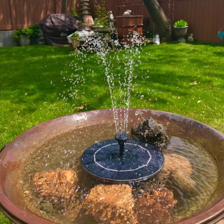 Solar Powered Outdoor Dancing Water Fountain Garden Fountain
