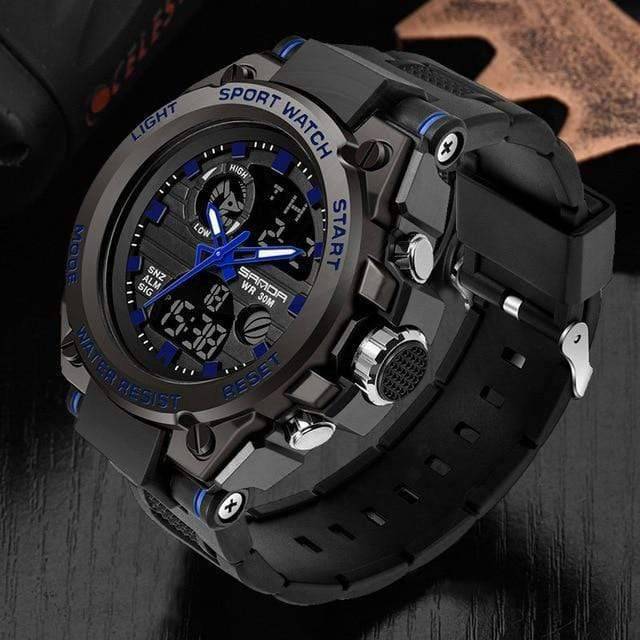 Analog Circular Military Style Sport Wristwatch