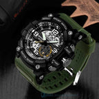 Analog Circular Military Style Sport Wristwatch