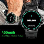 Smartwatch Circular Display 10 Day Battery Health Tracking Call Alerts
