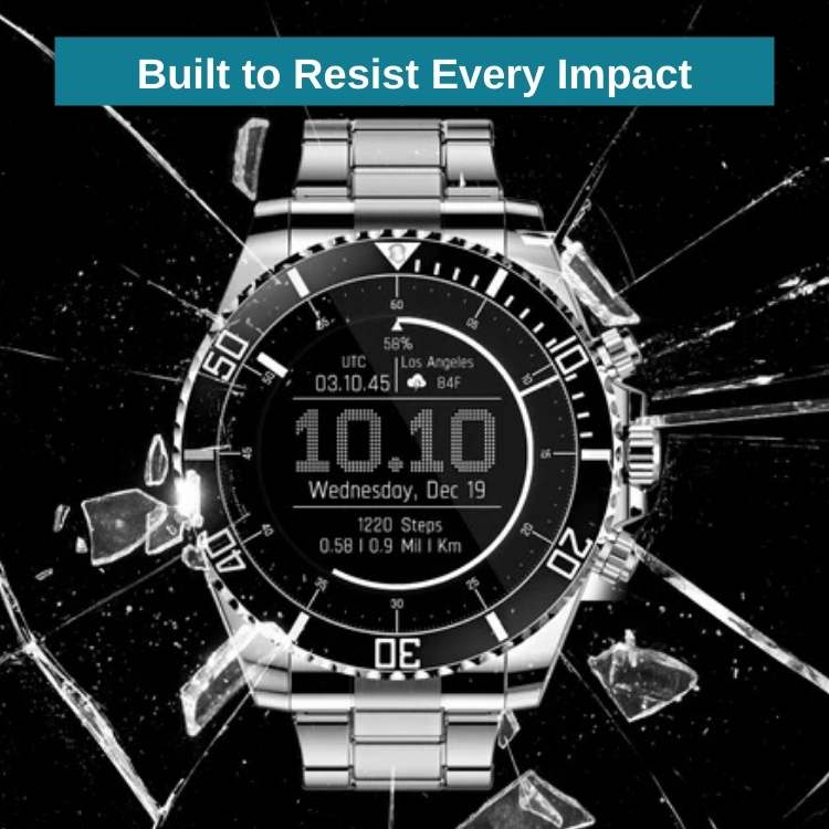 Digital Round Military Health Smartwatch Fitness Tracker