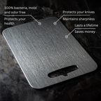 Titanium Square Cutting Board Non Porous Antibacterial Kitchen Board