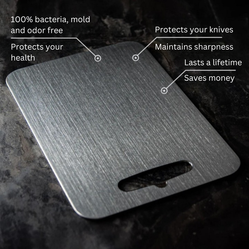 Titanium Square Cutting Board Non Porous Antibacterial Kitchen Board