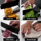 Titanium Square Cutting Board Non Porous Antibacterial Kitchen Board