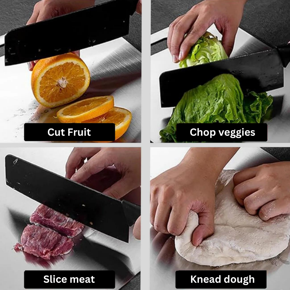 Titanium Square Cutting Board Non Porous Antibacterial Kitchen Board