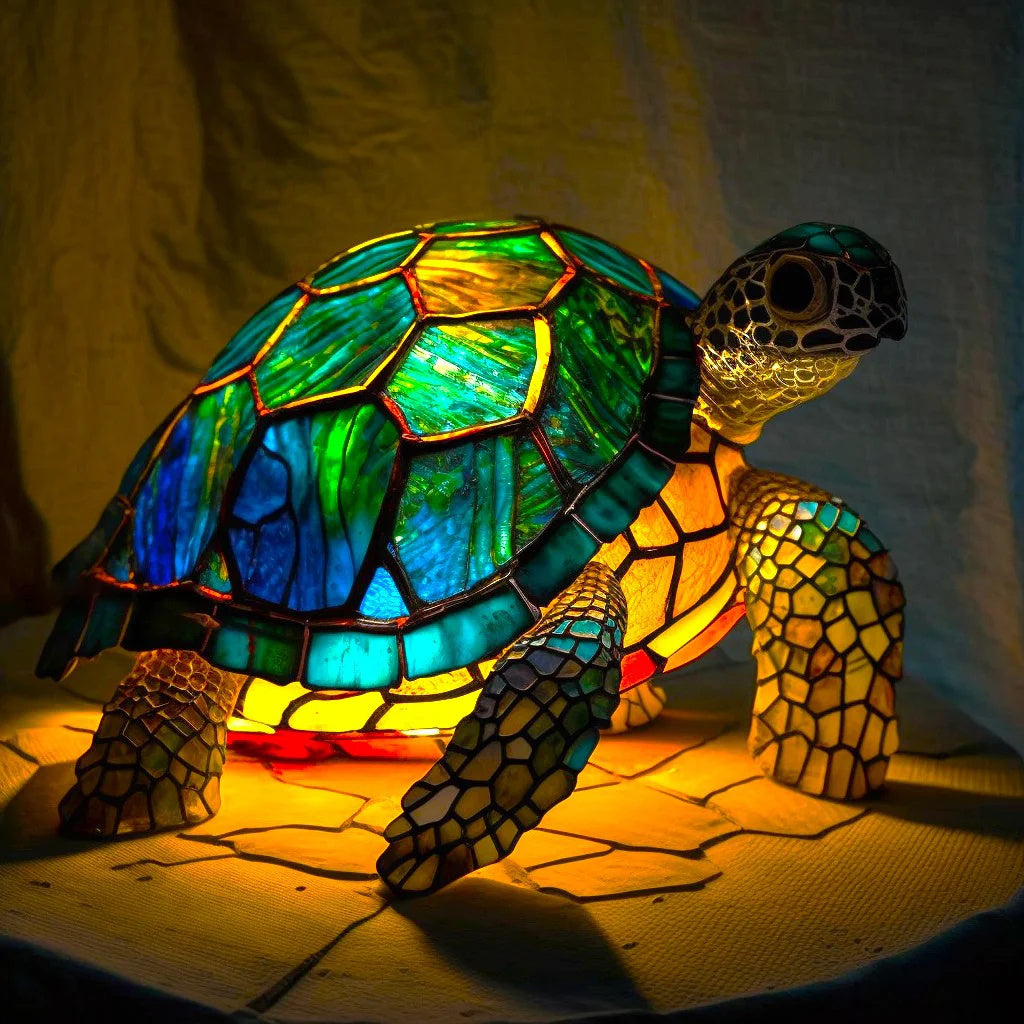 Animal Shape Stained Glass Table Lamp Ornament