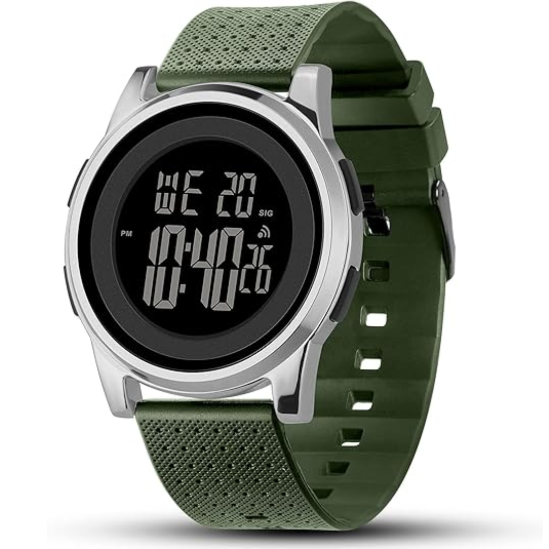 Digital Ultra-Thin Round Waterproof Sports Digital Wristwatch