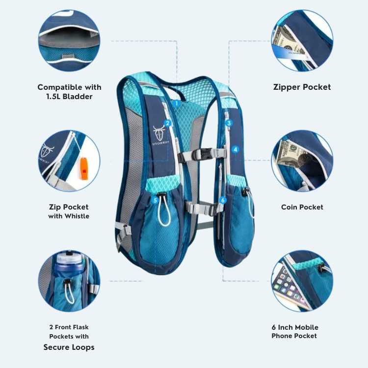Hydration Running Vest Pack Trail Running Vest with Water Storage
