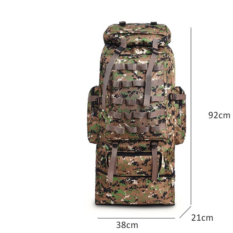 100L Waterproof Lightweight Durable Travel Outdoor Backpack