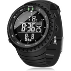 Men's Waterproof Digital Analog Sports Watch Round Case