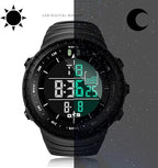 Men's Waterproof Digital Analog Sports Watch Round Case