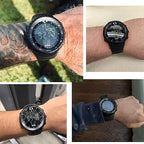 Men's Waterproof Digital Analog Sports Watch Round Case