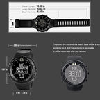 Men's Waterproof Digital Analog Sports Watch Round Case