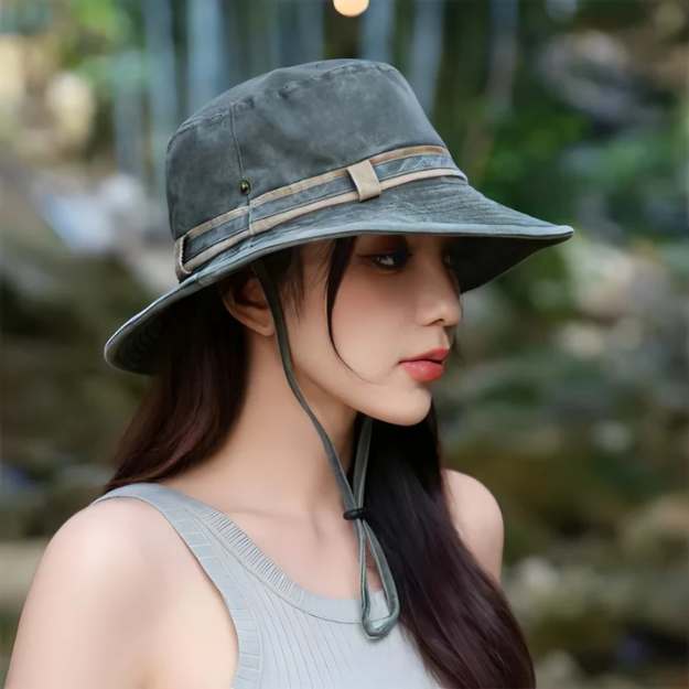 Women Wide Brim Sun Hat UV Protection Outdoor Beach Hat